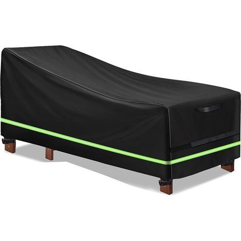 Housse de Canapé de Jardin, Housse Canape Exterieur, Housse de Banc de Jardin Imperméable, Housse de canapé de Jardin, Housse de Banc de Jardin Noir 200x75x70/40cm (1/5)