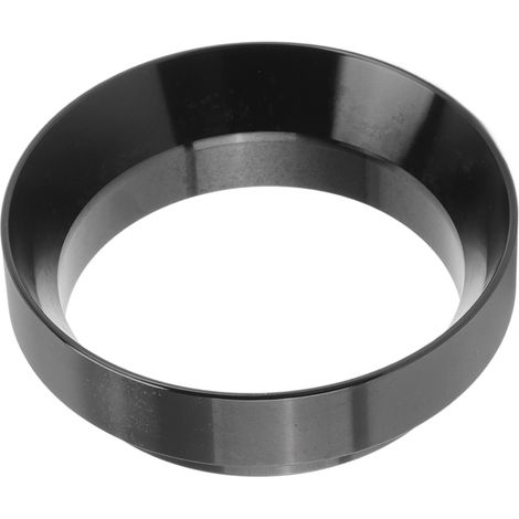 Anneau de distribution magnétique pour moulins à expresso, poignée, distributeur de poudre de café, anneau de réception de poudre en alliage d'aluminium anti-éclaboussures, 58 mm noir. (1/5)