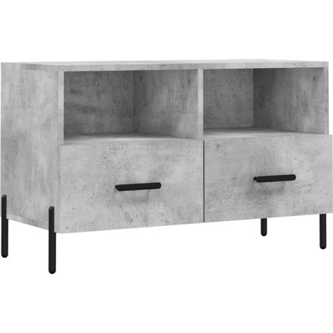 Mobile TV multimediale scaffale per televisione televisione buffet sala da pranzo soggiorno camera da letto 80 x 36 x 50 cm pannelli compositi grigio 020026302