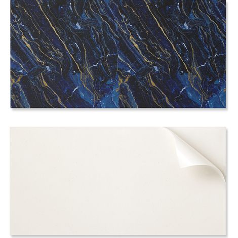 Panel decorativo de vinilo autoadhesivo para pasillo, 100 x 50 cm, con estampado abstracto de m谩rmol.