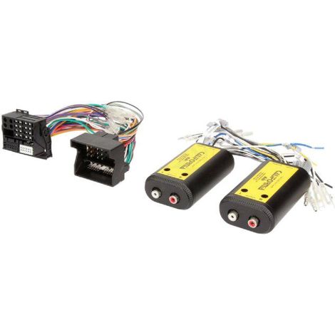 Adaptateur compatible avec ajout amplificateur sur systeme origine - Fakra 4 canaux et Remote compatible avec BMW Ford Mercedes Seat Skoda VW