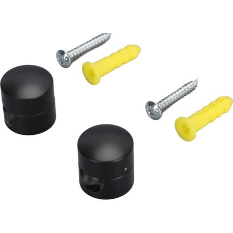 Lot de 2 organisateurs de câbles en aluminium, polyvalents et pratiques, avec tubes d'expansion à vis pour salon de beauté (1/5)