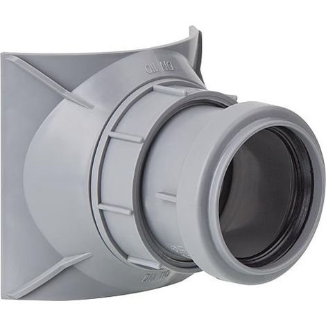 Branche de raccordement à visser DN 125/50 gris – Raccord PE avec filetage plomberie – Résistance au feu conforme DIN 4102-B2 – Airfit