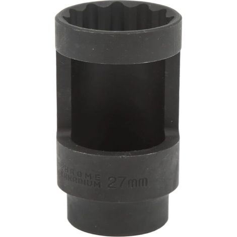 Douille d'injecteur diesel 1/2 pouces, 27 mm, 12 points en acier au chrome vanadium universel pour voitures (1/4)