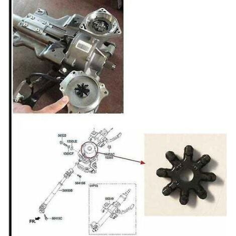 Coupleur de colonne de direction flexible pour Hyundai Kia Forte berline – 2 pièces – Matériau en gel de silice – Installation facile - 563152k000fff (1/4)