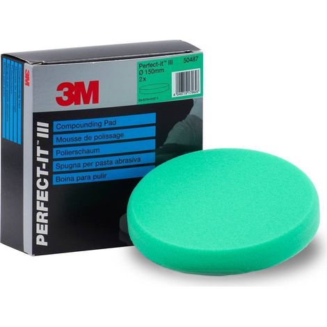 3M 50487 TAMPONE IN SPUGNA PIATTA VERDE 150 MM 1 PEZZO (1/2)