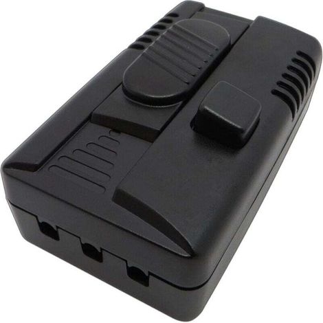 2er-Pack LED-Fußdimmer (108 x 64 x 40 mm), mit 2 Ausgängen: Dimmer und Schalter, stufenlos dimmbar, für verstellbare LED-Lampen, mit Zwischenkabel, geräuschlose LED-Beleuchtung (1/5)