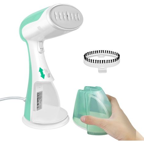Steam Iron, 1500W Handheld Garment Steamer with 300 ml Water Tank, ideal for home and travel.