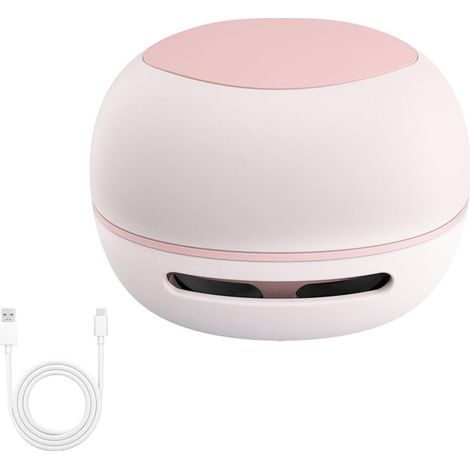 Mini Aspirateur de Table, Aspirateur Puissant sans Fil Rechargeable par USB, Souffleur de Poussière Facile à Nettoyer, de Bureau Silencieux, Ramasse Miette pour Clavier d'ordinateur (1/5)