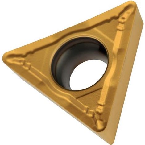 Drehwendeschneidplatte ISO TCMT 16T304E-UR:TT310 D.4,4mm PVD beschichtet Gold (1/2)