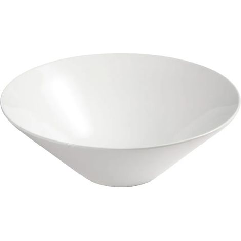 Lavabo da appoggio slim 40,5 cm bianco lucido in ceramica Paras (1/3)