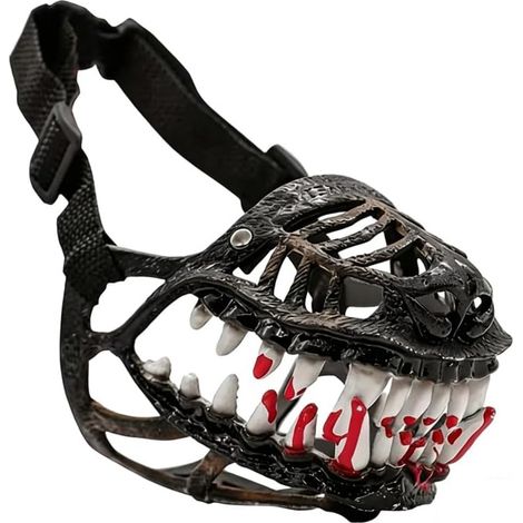 Muselière de monstre de chien infer, dents d'horreur, accessoire d'Halloween pour animaux de compagnie (1/5)