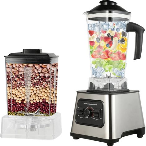 Frullatore, potenza 6000W, capacità 2,5L (2L+0,5L), spina europea. (1/2)