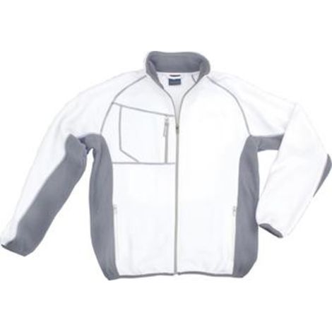 Excess Fleecejacke Champ Gr. S weiß/grau (1/2)