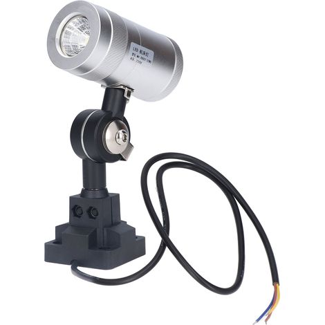 Lampe de travail 7W IP67 coque aluminium étanche pour atelier tour poinçon (1/5)