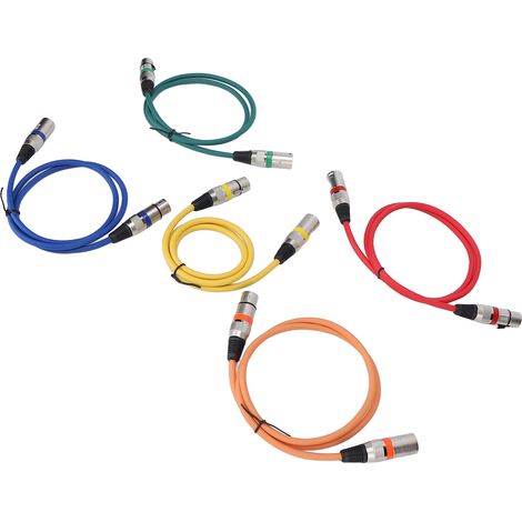 Câble Microphone XLR 3m Blindé Mâle-Femelle pour Table de Mixage et Enregistrement Studio