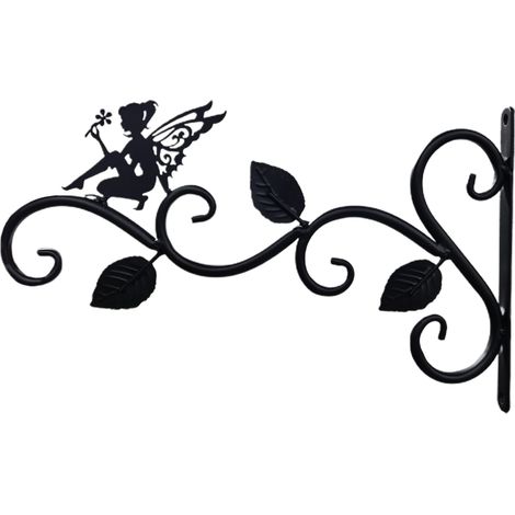 Crochet Murale En Fer - 30 x 21 cm Et 30 x 18 cm - Pour Suspension De Lanternes Porte-Oiseaux Ou Jardinières - Intérieur Extérieur - 1 Pièce (1/5)