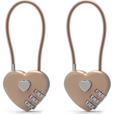 Cadenas à combinaison de qualité supérieure, cadenas à combinaison pour sécurité de voyage, petit câble antivol pour sac à dos, antivol, (13,5cm) (1/5)