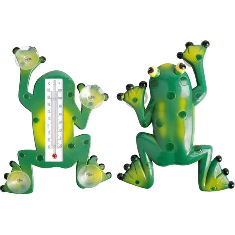 Termómetro de ventana Frog con ventosas de 24 cm