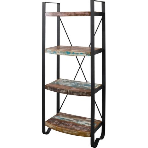 Regal Altholz 60x35x150 mehrfarbig lackiert INDUSTRIAL 45