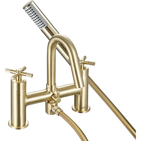 Bristan Cruzar Bath Shower Mixer Brushed Brass