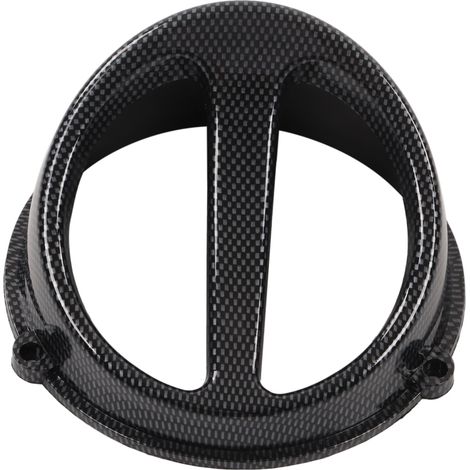 Cache de ventilateur de refroidissement pour moteur de moto, style fibre de carbone, compatible avec les modèles GY6 125cc, 150cc, 152QMI et 157QMJ. (1/5)