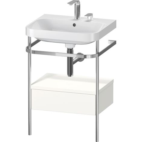 Duravit Happy D.2 Plus c-shaped Set avec console métallique et