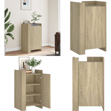 Sideboard Sonoma-Eiche 45x35x75 cm Holzwerkstoff - Schreibtisch - Wohnzimmermöbel - Sideboard - Holz Sideboard - Landhaus Stil - Home & Living (1/5)