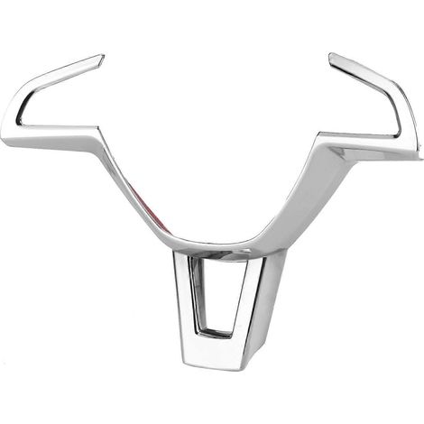 Baguette décorative de volant compatible avec Skoda Octavia 2016–2019, couleur argent