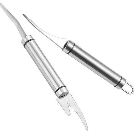Éplucheur de Crevettes Léger et Robuste Ergonomique en Acier Inoxydable Plusieurs styles Professionnel 2 Pièces Écailleur de Poisson Plusieurs styles Cuisine Plusieurs styles (1/5)