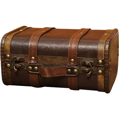 Boîte décorative vintage en forme de valise, idéale pour ranger une valise, décorer une vitrine ou une maison. (1/5)