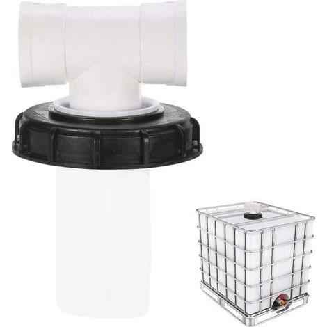 T-förmiger IBC-Tankdeckel mit waschbarem Nylonfilter für 1000-Liter-IBC-Regenwassertanks, IBC-Deckelfilter, IBC-Tankzubehör, 165 Nylon-Regenwasserfilter (1/4)