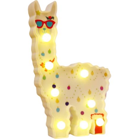 1 Lámpara LED de alpaca, luz nocturna decorativa inalámbrica, luz cálida, sala de estar, dormitorio, regalo de cumpleaños (1/5)