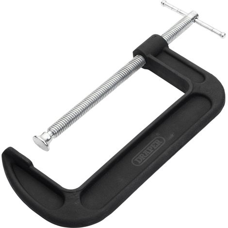Heavy Duty G-Clamp 200mm by Draper - Professional Grade Steel Clamp for Woodworking and Metalworking Projects