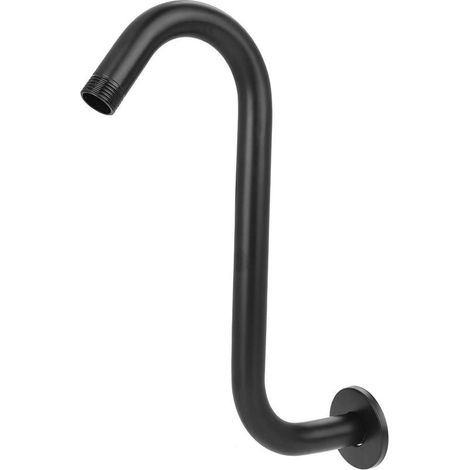 Extension douche bras haute hauteur – S-courbé col cygne – acier inoxydable – extension pluie – accessoire salle bain – 8 pouces (1/4)