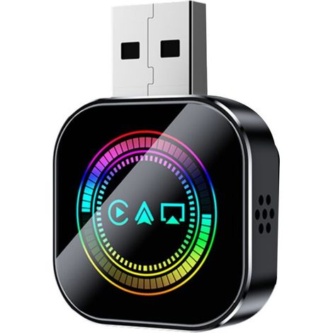 Dies ist ein kabelloser CarPlay-Adapter, der Smart CarPlay, AirPlay und Android Auto unterstützt. Es handelt sich um einen 3-in-1-USB-Adapter, der kabelgebundenes CarPlay per Plug-and-Play-Funktion in