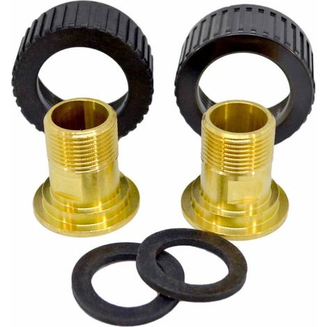 Raccordo In Ottone Con Dado E Guarnizione X2 Per Valvola Autotrol 255 (1/3)
