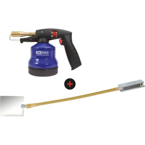 Lot d'un chalumeau propane avec piezo et d'un miroir à souder magnétique