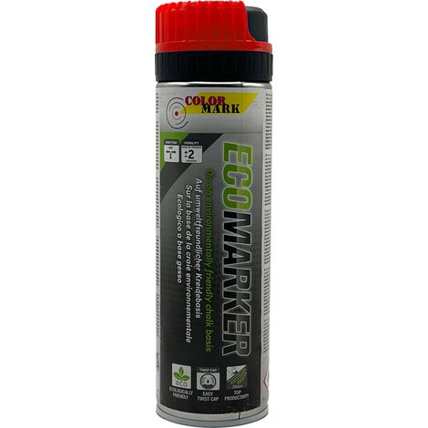 Vernice a gesso rossa per decorazioni per feste Spray rosso fluo (1/5)
