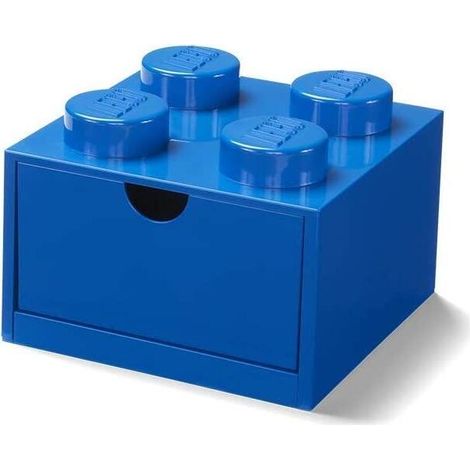 Bloque contenedor Lego(R) con cuatro cajones azul (1/3)