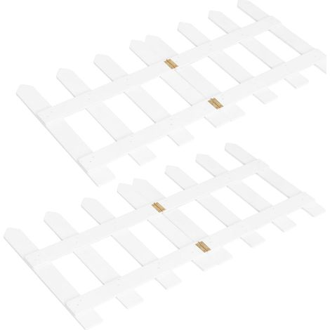 1pcs 1.2 Bois clôture d'arbre de noël décoratif noël Blanc palissade clôture de Jardin pour Arbre de décoration de fête de Mariage (Blanc) (1/5)