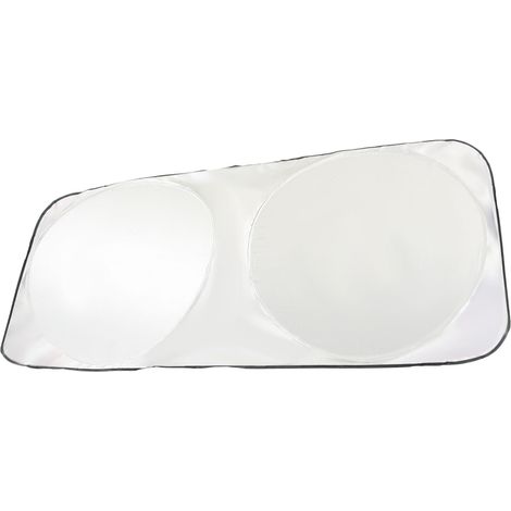 Faltbarer Sonnenschutz fürs Auto, UV-Schutz, hitzebeständige Windschutzscheiben-Innenausstattung, Verdunkelung, 150 x 70 cm, reflektierend, Hitze-/Kälteschutz, Rückspiegel (1/5)