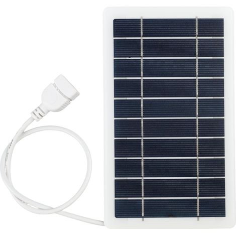 Tragbares 5V 2W Solarpanel mit USB-Anschluss, Solar-Powerbank-Ladegerät für Handys, Outdoor-Aktivitäten, Camping, Wandern (1/5)