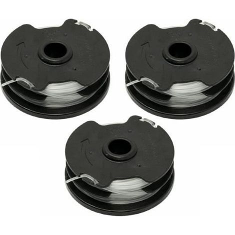Set of 3 spools of trimmer line for Parkside PRT 550 A1, A3, A5. (1/4)