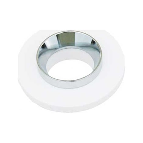 V-TAC VT-862-CRD portafaretto incasso scomparsa rotondo gesso con bordo metallo cromato GU10 - SKU 3127 (1/10)