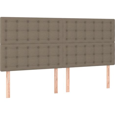 Maison Exclusive - Cabecero de cama color topo 180x5x118/128 cm T (1/5)