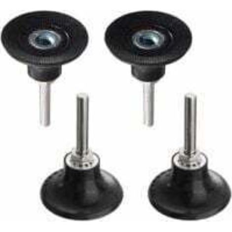 Bardusch-Plateaux de Polissage 50mm Disc Pad Support de Disque Abrasif de Ponçage Mandrin Polissage avec Tige de 1/4 '' Porte-Disque Rondes à Verrouillage Changement Rapide pour Outil Rotatif LO-Ron (1/5)