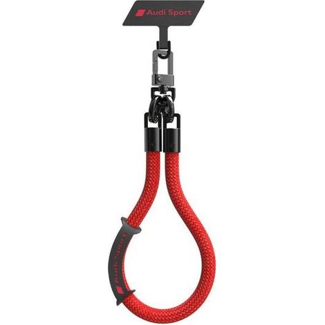 Cordón para teléfono Audi de 28 cm, color rojo (1/3)