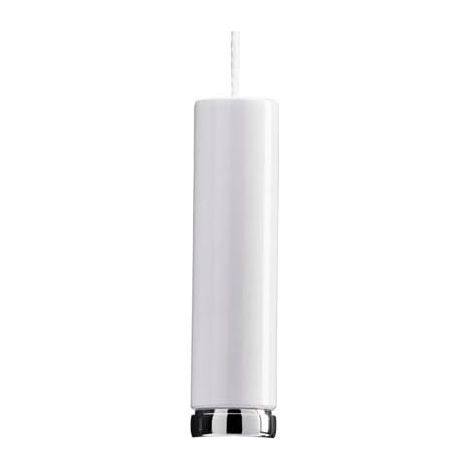 Croydex Modern Cylindrical White Bathroom Light Pull Cord Handle, 1m Long Cord (1/5)