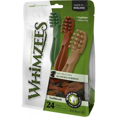 Whimzees Toothbrush Small 90mm (24Pk) PK6 - 722518